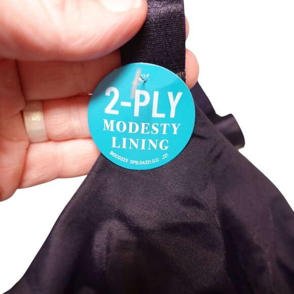 NWT Vanity Fair Beauty Back Non-Padded Bra Sz 42D Midnight Black Underwire - Picture 5 of 11